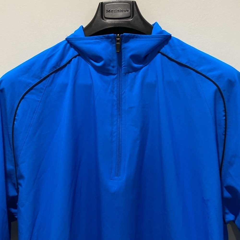 Level Wear Blue zip Long Sleeve Pullover Size large with Pockets - Picture 7 of 14